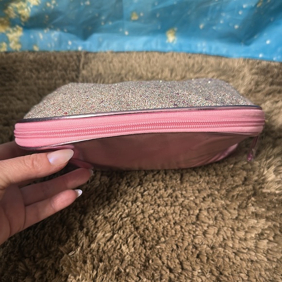 Glittery Silver Cosmetic Bag - Picture 4 of 5